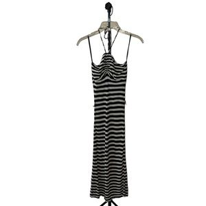 wedding hair for halter dress Classical black halterneck satin maxi dress, Xo Xo